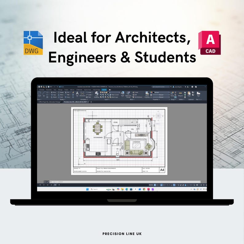 Szablon bloku tytułowego AutoCAD ISO A1 Minimal Layout – edytowalny układ DWG (do pobrania cyfrowego) zdjęcie 3