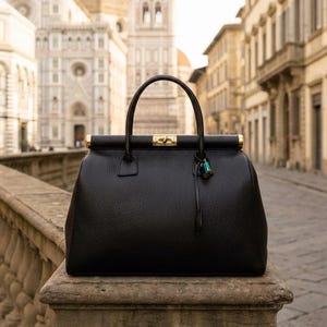 Borsa in Pelle Artigianale Made in Italy, Borsa a Mano Donna, Tracolla Regolabile, Vera Pelle Italiana, Regalo per Lei, Borsa Grande Lavoro