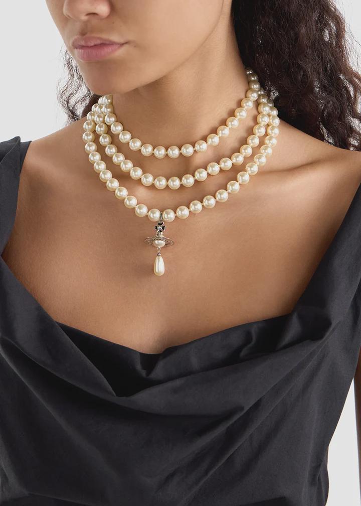 Vivienne westwood pearl choker necklace - Etsy 日本