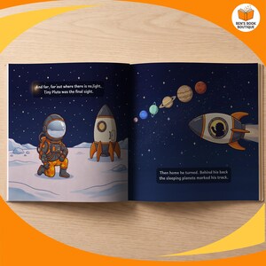 Another look inside Goodnight Planets, printed full bleed