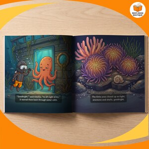Another look inside Goodnight Ocean, printed full bleed