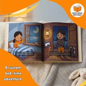 Open Goodnight Ocean book showing an illustrated interior spread