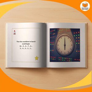 A further spread from the personalised 'You Can Be An Astronaut' book