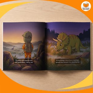 Another illustrated page spread from Goodnight Dinosaurs