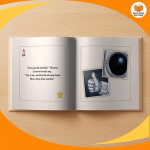 An open spread showing the artwork and story text of 'You Can Be An Astronaut'