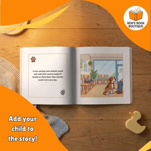 Open 'You Can Be A Vet' book showing a second illustrated interior spread