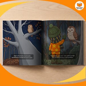 More of the story inside the personalised Goodnight Forest book