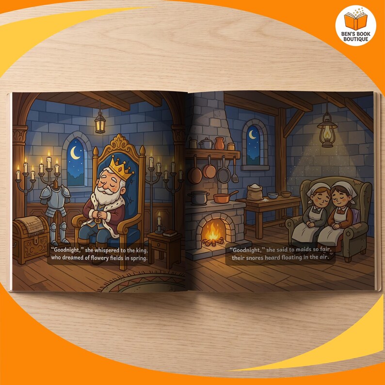 Another illustrated page spread from Goodnight Castle
