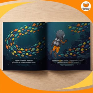 More of the story inside the personalised Goodnight Ocean book