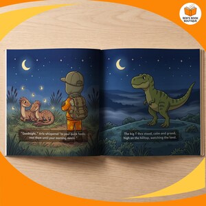 Another look inside Goodnight Dinosaurs, printed full bleed