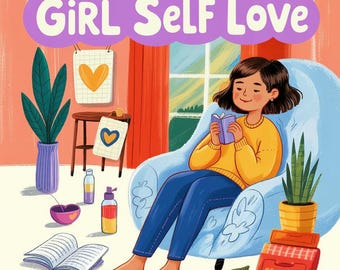 Girl Self Love Coloring Book, 80+ Pages, Affirmations (PDF Printable)