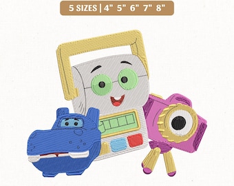 File di ricamo dei personaggi di Toy Story 5, Smarty Pants Snappy Atlas (Download immediato)