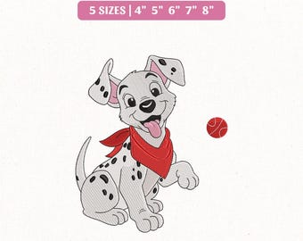 File per ricamo a macchina del cucciolo della serie Disney "La carica dei 101", regalo per bambini a tema Disneyland (download immediato)