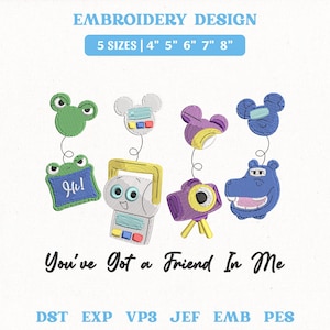 You'Ve Got A Friend In Me Embroidery File, Toy Story 5 Balloon (Instant Download) image 1
