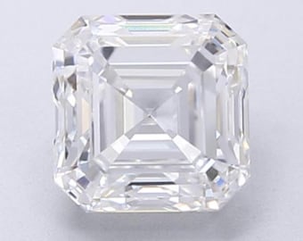 Diamante suelto de laboratorio, talla Asscher / Certificado por IGI / 0,50-6 ct