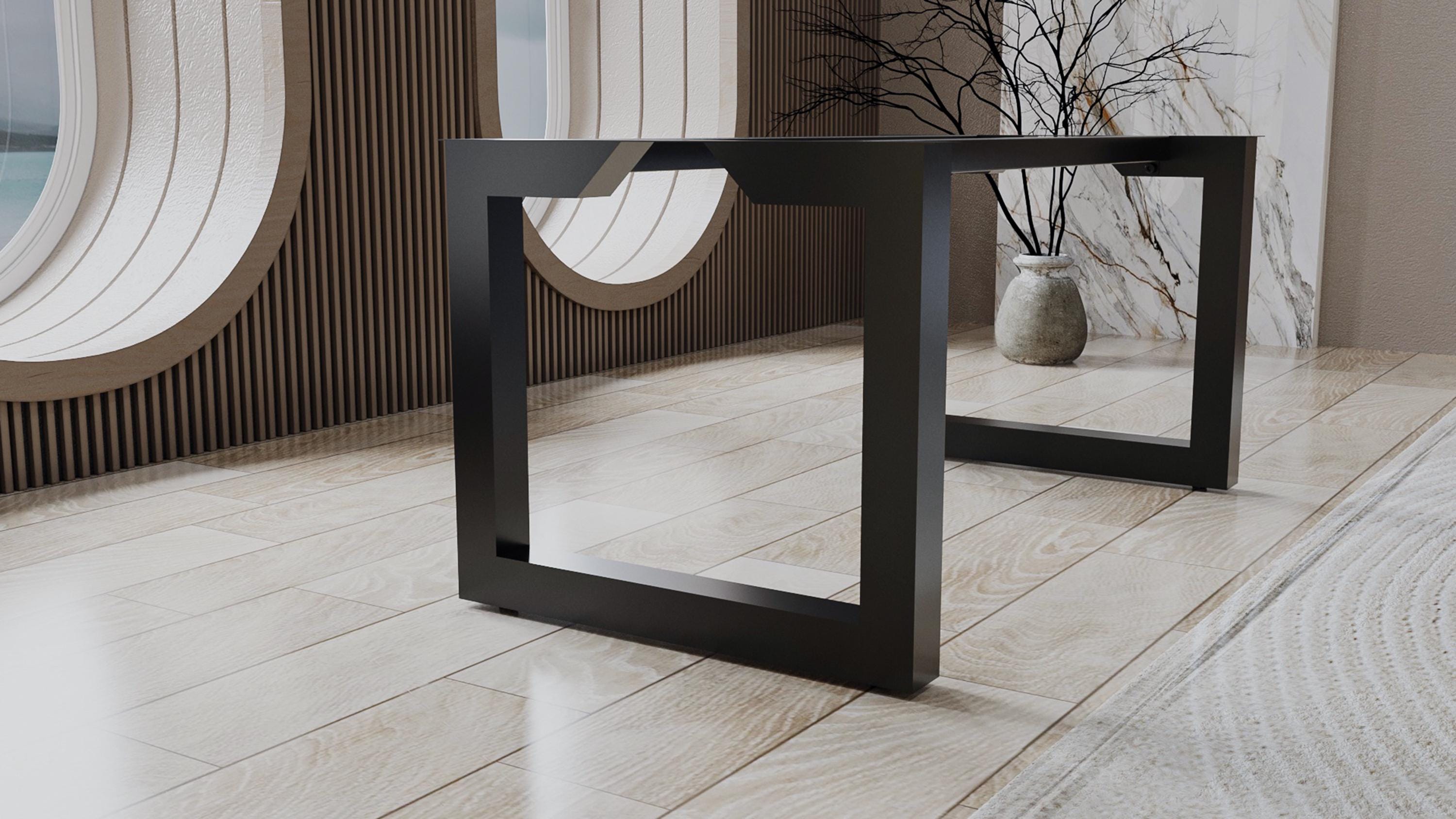 Table Base With Cladding Design Handmade Steel Table Base: Modern Polygon Design - Etsy