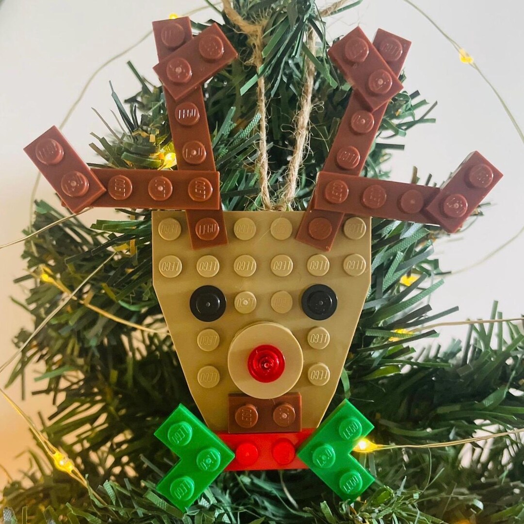 Genuine LEGO® Rudolph Red Nose Reindeer Christmas Tree Decoration ...