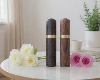 Wooden Needle Case: Embroidery Sewing Needle Storage Tube