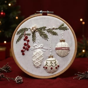 Weihnachtsornament Stickpackung: Urlaub Handarbeiten