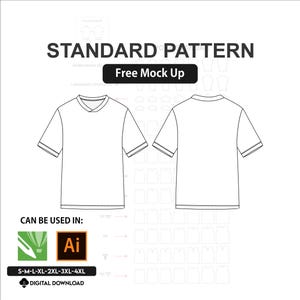 サッカーユニフォームの型紙（襟のバリエーションあり）（S～4XL）（デジタルダウンロード）