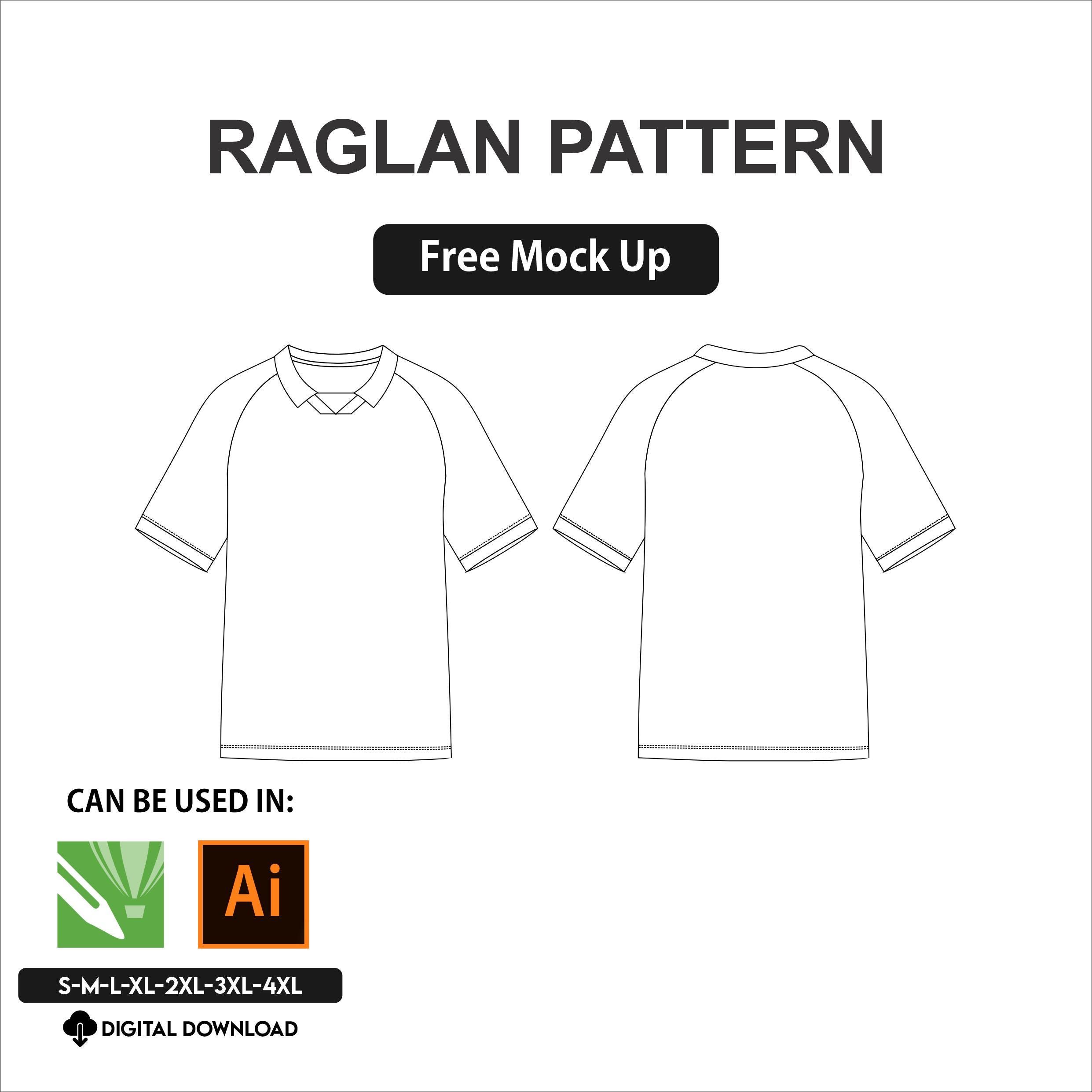 Soccer Football Raglan Jersey Sewing Pattern With Collar