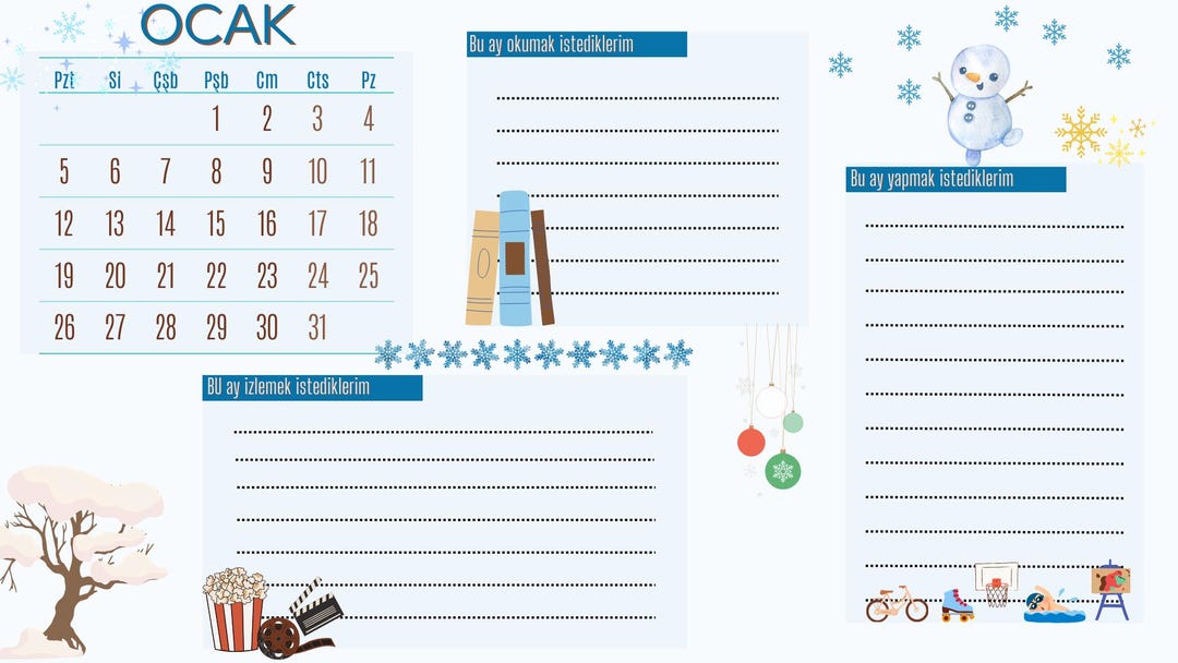 Kids 2026 Monthly Planner • Printable School Organizer (PDF) - Etsy