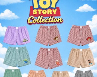Disney Toy Story Inspired Embroidered Gingham Shorts Collection