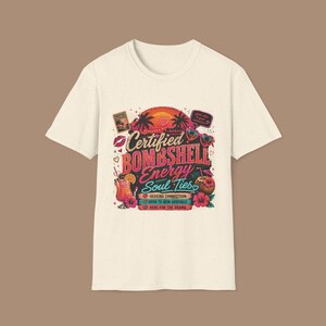 Bombshell Energy T-Shirt, Love Island Inspired Tee, Gift for Fans image 6