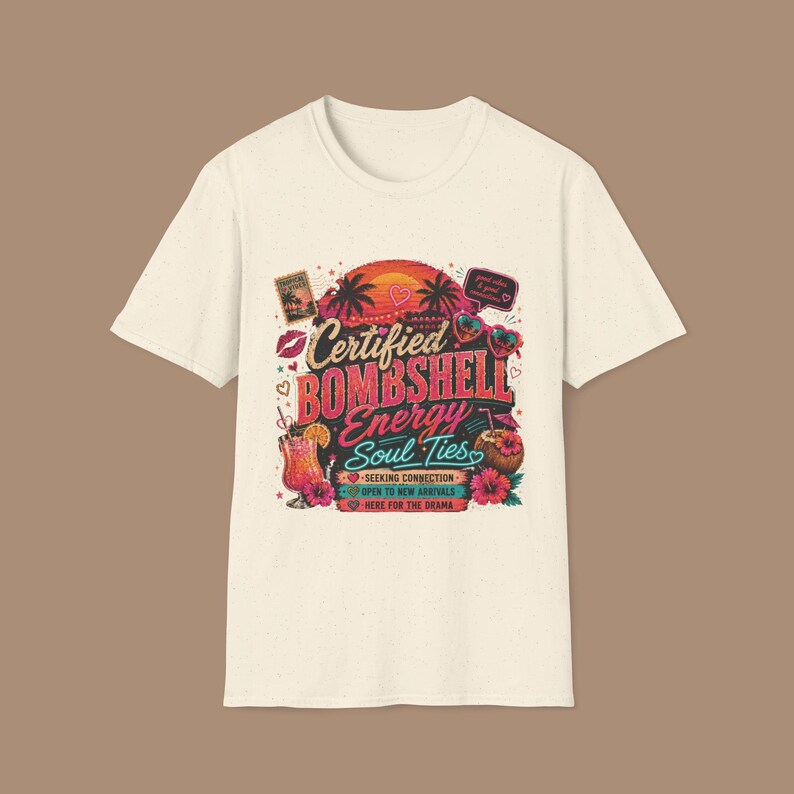 Bombshell Energy T-Shirt, Love Island Inspired Tee, Gift for Fans image 6
