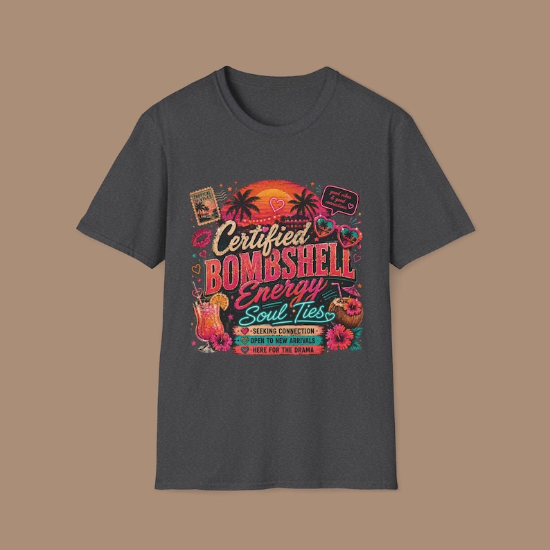 Bombshell Energy T-Shirt, Love Island Inspired Tee, Gift for Fans image 7