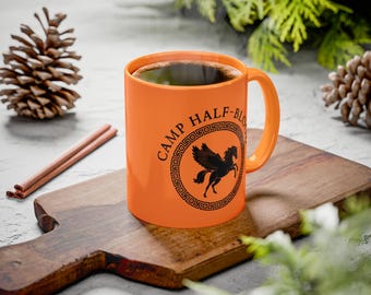 Camp-Half Blood Mug, Percy Jackson Fan Gift, Greek Mythology Cup, Colorful Mug