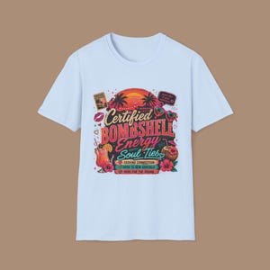 Bombshell Energy T-Shirt, Love Island Inspired Tee, Gift for Fans image 8