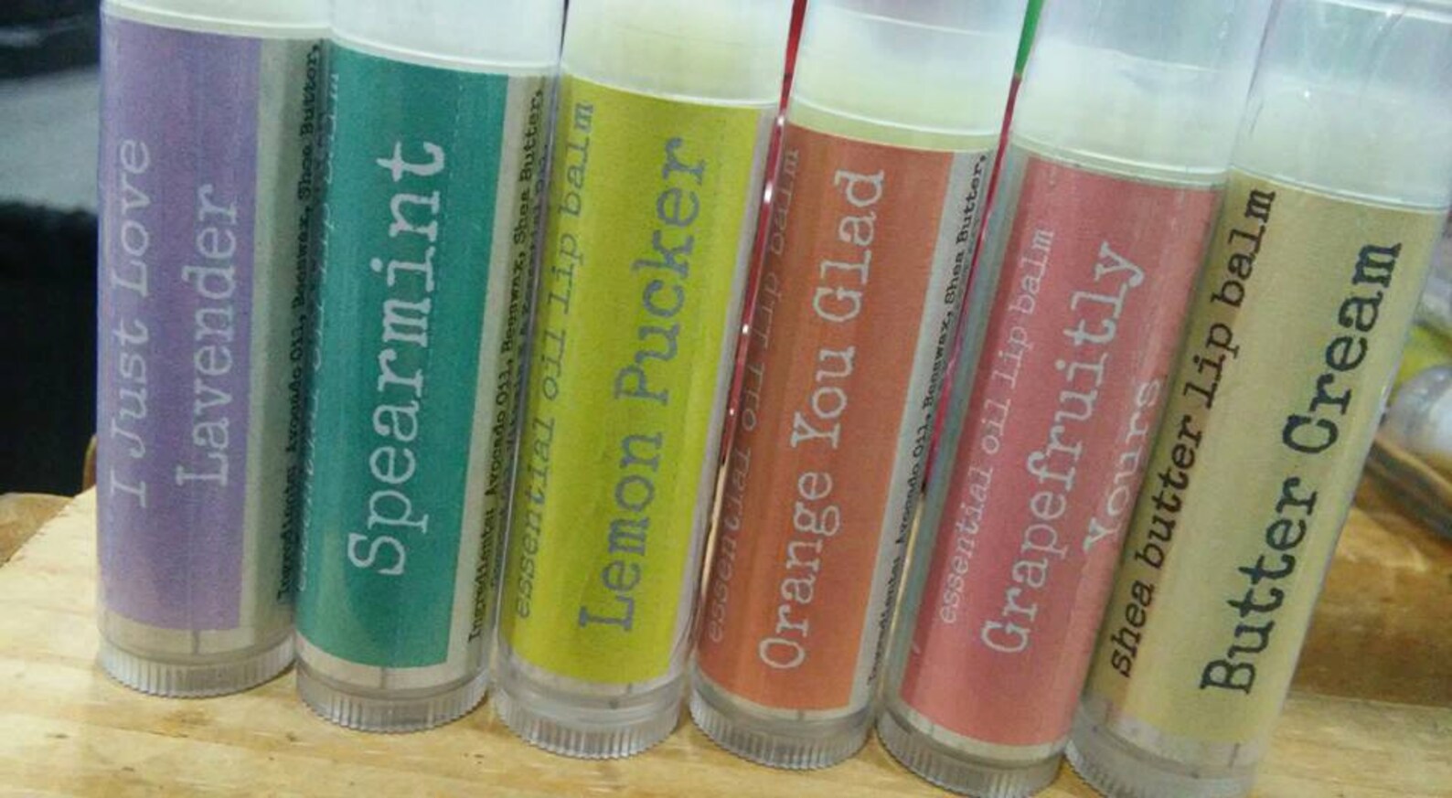 Lip Balm Essential Oil Lip Balm Shea Butter Lip Balm Flavor Etsy