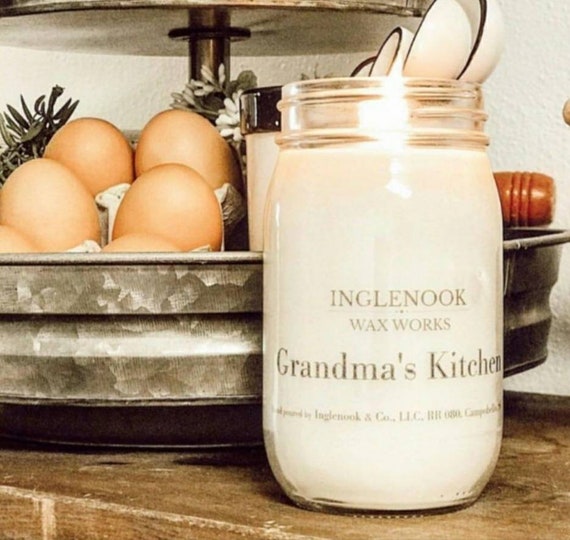 Grandma's Kitchen Candle 8 Oz and 16 Oz Soy Candle Etsy