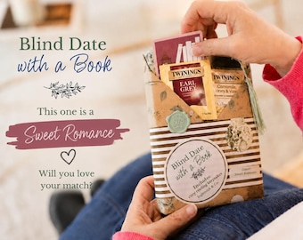 Blind Date with a Book – Sweet Romance Novel, Tea, Bookmark (Gift Wrapped)