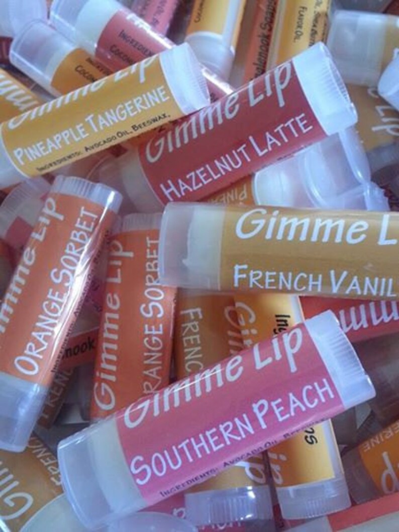 Lip Balm Essential Oil Lip Balm Shea Butter Lip Balm Flavor Etsy