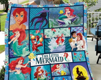 The Little Mermaid Blanket | Etsy UK