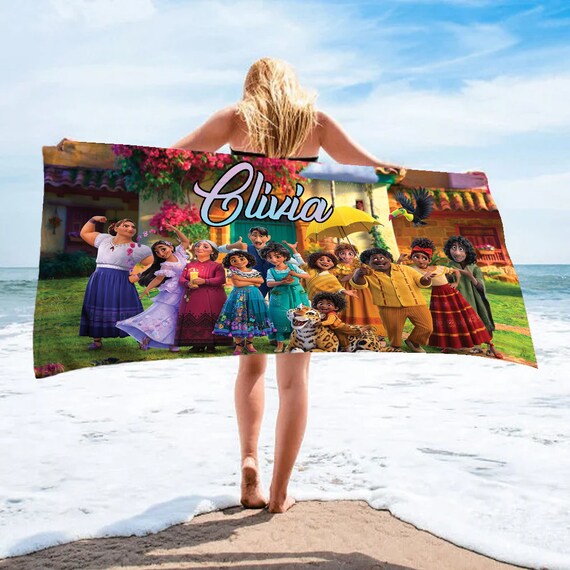 Encanto Towel Disney Encanto Beach Towel Custom Towel Etsy