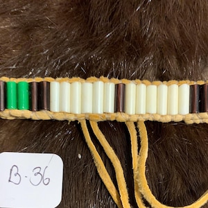 Glass Wampum Bracelet B-36