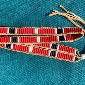 Glass Wampum Hatband VH-18
