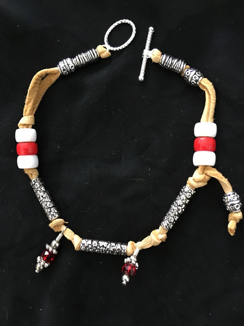 Spring is coming beaded anklet!