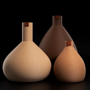 Trio of Sifnos Vases by MAISON COLETTE | Mediterranean & Japanese Decor