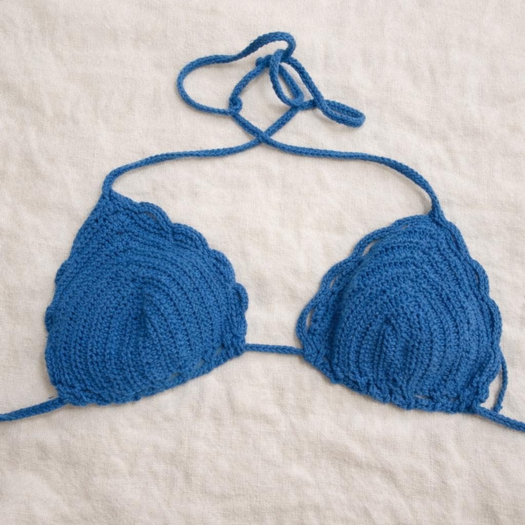Crochet Bikini Top | Crochet Pattern PDF | 3 Cup Sizes S M L | Summer ...