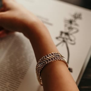 14k gouden weense brede armband