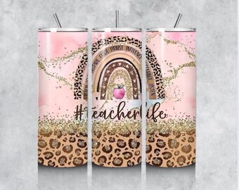 Best Teacher Ever 20oz Skinny Tumbler