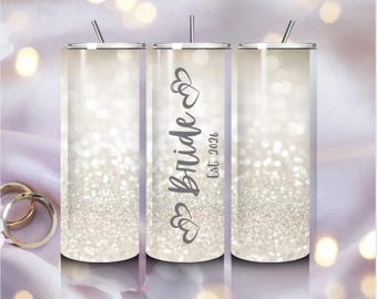 Wedding Party Tumblers | Bride Bridesmaid Maid of Honor Groomsmen | Personalized Stainless Steel Cups