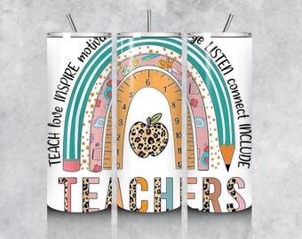 Best Teacher Ever 20oz Skinny Tumbler