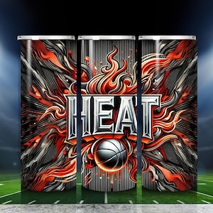 Red Black White Basketball Tumbler | Personalized Game Day Cup | Team Colors Sports Tumbler |