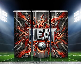 Red Black White Basketball Tumbler | Personalized Game Day Cup | Team Colors Sports Tumbler |