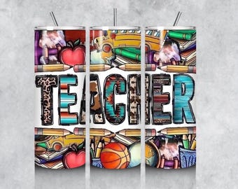 Best Teacher Ever 20oz Skinny Tumbler